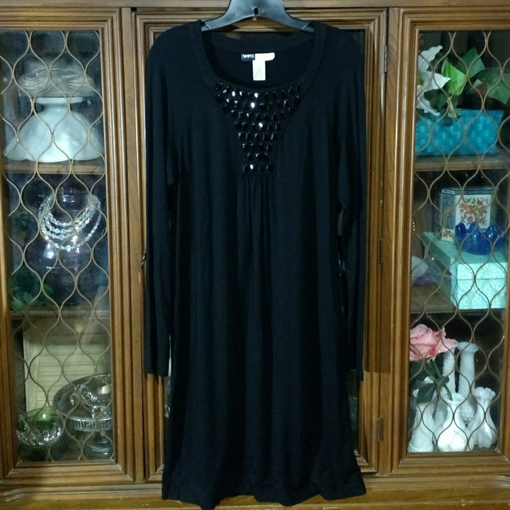 SIMPLY Chloe Dao Long Sleeve Jersey Dress